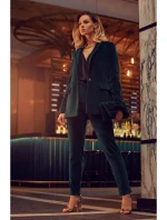 Zamatové nohavice M644 zelené - MOE