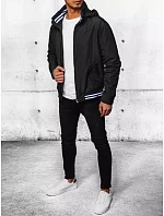 Pánska prechodná bunda s kapucňou TX4378, čierna – FashionStreet