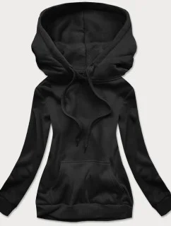 Čierna dámska tepláková mikina (W02-3)