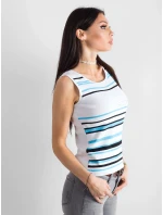 Dámsky top AT TP 5038.28P biely a modrý