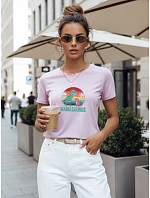 Dámske tričko na Deň matiek s potlačou Mamasaura fialové FashionStreet NX5027RY