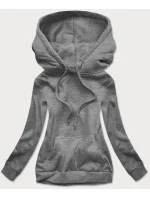 Tmavo šedá dámska tepláková mikina (W02-5)