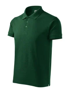 Tmavo zelené polo tričko Malfini Cotton Heavy M MLI-215D3