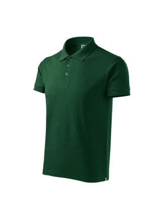 Tmavo zelené polo tričko Malfini Cotton Heavy M MLI-215D3