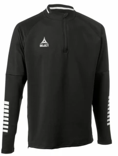 Futbalová tréningová mikina s kapucňou 1/2 SELECT Monaco v 24 black