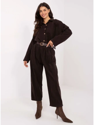 IT nohavice SP 258009.83 tmavohnedé