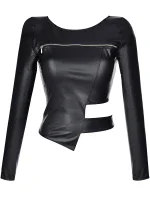 Blúzka V-9180 čierna - Axami