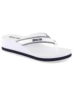 Dámske žabky na podpätku W NN274A726 white - Big Star