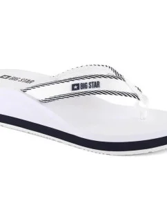 Dámske žabky na podpätku W NN274A726 white - Big Star