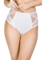 Vysoké dámske nohavičky DOTS 19057 White