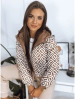 Dámska obojstranná prešívaná bunda HERMESI v ťavej farbe FashionStreet TY3007