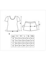 Pyžamo Donna Cherry Short w/r S-2XL