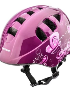 Cyklistická prilba Meteor KS08 Pink Butterflies 24900-24901