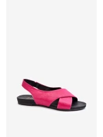 Zazoo 40407 Dámske kožené sandále Fuchsia