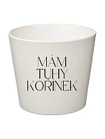 MÁM TUHÝ KOŘÍNEK - velký květináč 