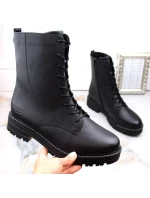 Pohodlné zateplené kožené topánky pre ženy Remonte W RKR622 black - Rieker Pohodlné zateplené kožené topánky pre ženy Remonte W RKR622 black - Rieker