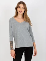 Blúzka EM BZ ES 21 609.10x šedá Blúzka EM BZ ES 21 609.10x šedá