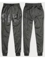 Pánske tepláky s potlačou Dark Grey (8K191)