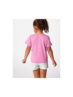 Tričko RIP CURL Rainbow Logo/Desto Tee-Girl, ružové Tričko RIP CURL Rainbow Logo/Desto Tee-Girl, ružové