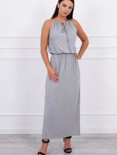 Boho šaty so šedými záhybmi