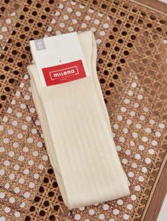 Merino vlna podkolenky Ecru