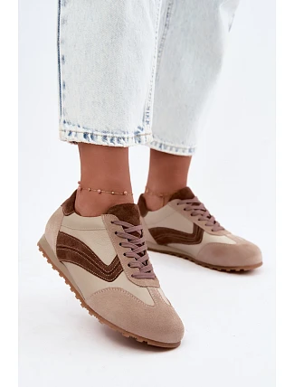 Dámske kožené semišové barefoot tenisky Zazoo N1400 v béžovej farbe Dámske kožené semišové barefoot tenisky Zazoo N1400 v béžovej farbe