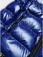 Dámska metalická bunda s kapucňou Blue (xw808x) Dámska metalická bunda s kapucňou Blue (xw808x)