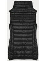 Čierna dámska vesta so stojačikom (B2722-1)