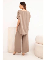 Súprava s náhrdelníkom blúzka + nohavice fango Súprava s náhrdelníkom blúzka + nohavice fango