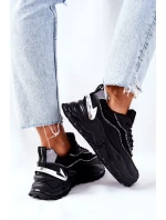 Damskie Sportowe Buty Cross Jeans II2R4018C Czarne