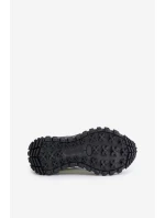 Skórzane Sneakersy Damskie Na Platformie Big Star OO274A220 HI-POLY SYSTEM Biało-Czarne