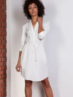 Dámske šaty Suk149 ecru - Lanti