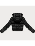 Dámska obojstranná krátka bunda Minority black camouflage (M6-6001-1)