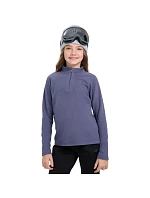 Dievčenská fleecová mikina 4F F060 tmavomodrá 4FJWAW25UFLEF060 31S