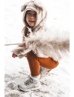 Dziecięce Ocieplane Botki Na Suwak Big Star KK374178 Srebrne