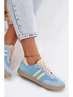 Zazoo N1068 Dámske semišové nízke tenisky Blue
