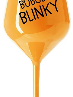 BUBUBUBLINKY - oranžový nerozbitný pohár na víno 470 ml