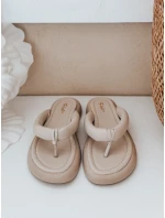 Dámske žabky EASYDAY beige FashionStreet ZY0992