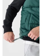 Puchowy Bezrękawnik Męski 4F 4FWAW24TVJAM147-40S Zielona