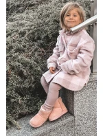 Detské teplé snežnice Suede Pink Gooby Detské teplé snežnice Suede Pink Gooby
