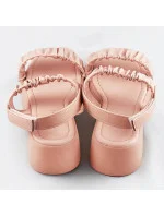 Béžové sandále na nízkej platforme (CM-48)