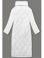 Biely dámsky oversize kabát (5M3177-281)