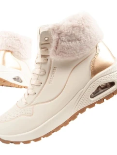 Skechers Uno Rugged dámske športové topánky zateplené topánky zimné béžové dámske