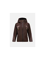 Dámska bunda PEAK PERFORMANCE W Ridge Hipe Ace 3L Shell Jacket, hnedá farba Dámska bunda PEAK PERFORMANCE W Ridge Hipe Ace 3L Shell Jacket, hnedá farba