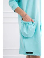 Šaty s kapucňou mätovej