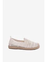 Dámske espadrilky z textilnej sieťoviny svetlo béžovej farby Candessa Dámske espadrilky z textilnej sieťoviny svetlo béžovej farby Candessa