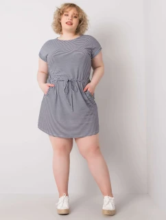 Šaty RV SK 6632.25 biele a tmavo modré