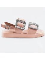Béžové dámske sandále so zirkónmi (CM-62) Béžové dámske sandále so zirkónmi (CM-62)