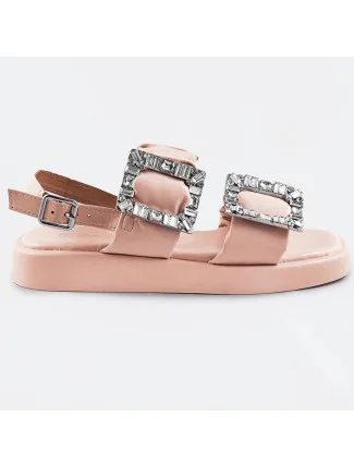 Béžové dámske sandále so zirkónmi (CM-62) Béžové dámske sandále so zirkónmi (CM-62)