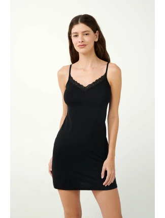 Vamp - Nočná košeľa s čipkovanými detailmi 21808 - Vamp